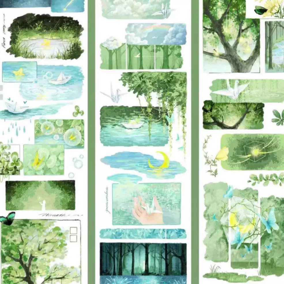 J1438＃爱人的眼睛是第八大洋(贝壳银)xxstudio切り売り海外人物マステ