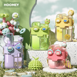 Children's Water Bottle for School, Kindergarten Girls' Straw Cup, Dual-Compartment Drinking Bottle, 2025 New Model, Summer Cup