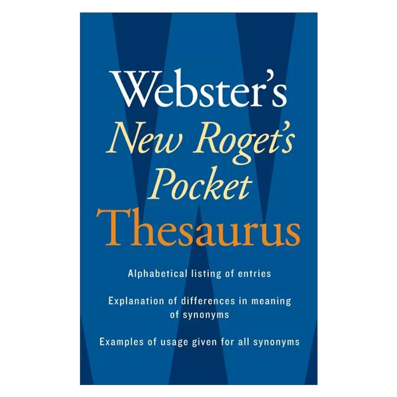 英文原版Webster's New Roget's Pocket Thesaurus 韦氏新罗格口袋词典 