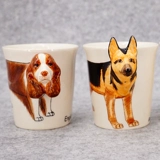 БЕСПЛАТНАЯ ДОСТАВКА Thai Thai -Dimensional Animal Mark Cup Симпатичная креативная керамическая кубок щенка, чтобы дать подарку по случаю дня рождения девочек парня