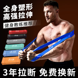 Elastic Band Fitness Men's Resistance Band Stretching Strength Training Pull-Up Assist Band Chest Muscle Training Auxiliary Tension Band