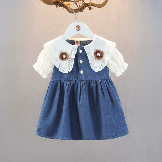 short denim dress online Manhattan Bound Mini Color:peacock providing a relaxed and INV-3010126 Denim Diamante Bow Sweetheart