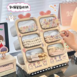 Desktop Pen Holder Storage Box, Slanted Pen Rack, Storage Rack, Student Dormitory Desk, Office Organization Magic Box