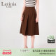 Lavinia professional commuting solid color suit skirt for women in spring and autumn new high-waisted slim drooping A-line skirt