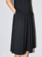 Little black skirt LILY2025 spring new style design sense French square collar deconstruction waist vest dress for women