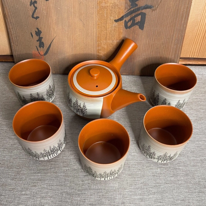 日本皇家御用香兰社茶具揃茶具一侧把五盖杯稀有画片稀有品-Taobao 