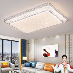 Light Luxury Living Room Lamp, Simple and Modern 2026 New Model Led Rectangular Ceiling Lamp, Warm and Elegant Main Hall Light