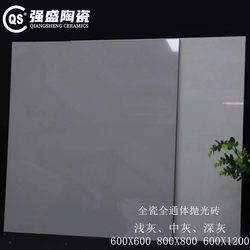 Pure Gray Ceramic Tiles, Vitrified Tiles 800X800, Light Gray and Dark Gray Floor Tiles for Living Room, Shopping Mall, 4S Store, Full-Body Polished Tiles