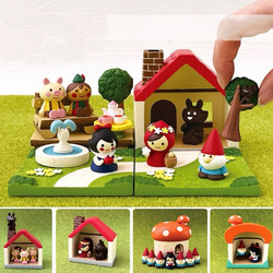 Japanese-Style Miscellaneous Goods Dreamy Mushroom House Garden Ornament Zakka Micro-Scene Decoration Leisure Desktop Ornament Gift