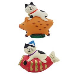 Zakka Miscellaneous Goods New Year Small Gifts Mascot Company New Year Figurine ins Creative Desktop Resin Ornament
