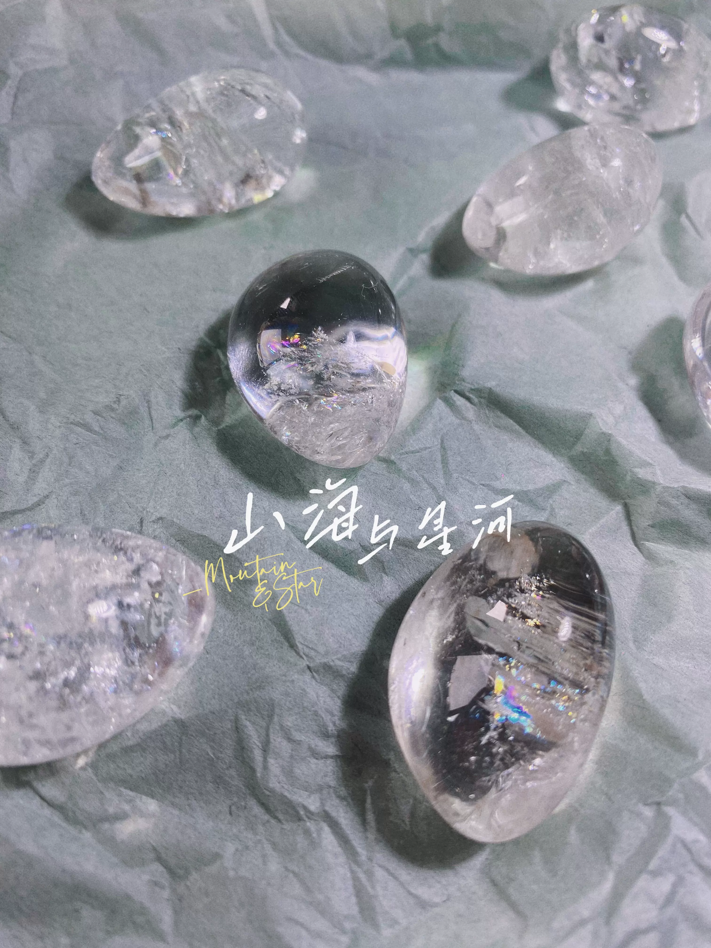 阿赛｜Azeztulite 纯净高频山海与星河天然阿赛斯特来水晶-Taobao