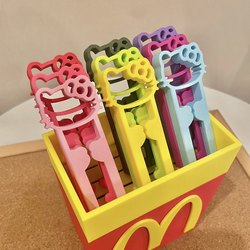 Lin Taozi Matte Kt Cute Cat Bead Pen 2.6mm Bead Pen Single/Double Needle 60/70 Bead Needle Pen Tweezers Tool