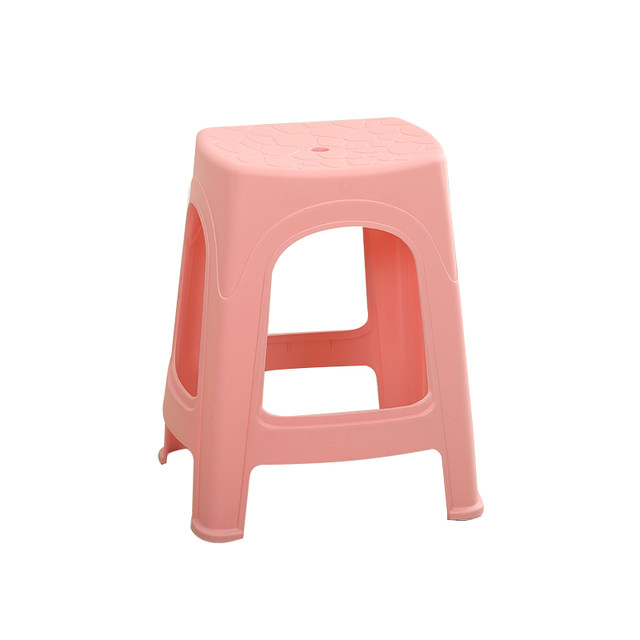 Plastic stool Household bench thickened small stool square foot stepping high stool economy living room chair small rubber stool
