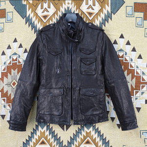 41 pieces of clearance special offer! The first layer of hard vegetable tannal goat leather leather leather coat men's body stands for multi -pocket hunting model