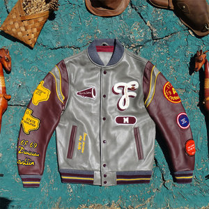 
Exported to South Korea, the remaining baseball uniforms of natural drop patterns in the United States are made of thick cowhide gray-red contrasting colors and multi-label baseball uniforms for men and women