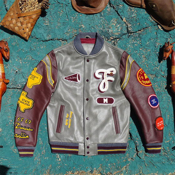 
Exported to South Korea, the remaining baseball uniforms of natural drop patterns in the United States are made of thick cowhide gray-red contrasting colors and multi-label baseball uniforms for men and women