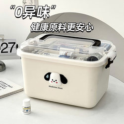 Medicine Box, Large-Capacity Medicine Box for Home Use, Large Family-Sized Layered Medicine Box, Student Dormitory Medicine Bag Storage Box