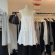 Thirteen women's clothing 2025 spring new Korean layered suspender vest women's temperament layered sleeveless skirt shirt