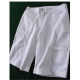 External single knock quality versatile pure white cotton tooling multi-bag five-point pants shorts summer outfit with large size
