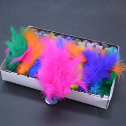 Colorful feather shuttlecock, flower shuttlecock, natural feather, fluffy shuttlecock, shuttlecock kicking toy, free shipping over 25 yuan