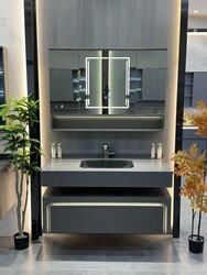 Oak Smart Bathroom Cabinet Combination Slate Seamless Ceramic Integrated Basin Bathroom Washbasin Washbasin Washbasin