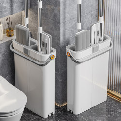 Flat Mop One-Step Cleaning for Home Use 2025 New Model No-Hand-Wash Mop Bucket Lazy Mop Floor Cleaning Tool