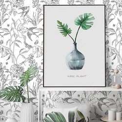 Artistic Plant Flower Tiles 300X600 Tile with Swallow and Cat Cartoon Design, Ceramic Tiles for Bathroom, Kitchen, and Balcony Wall Tiles