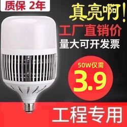 Led Bulb Led Bulb High Power Bulb E27 Screw Single Lamp 36W80W100W Household Energy-Saving Lamp