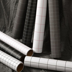 Waterproof and Moisture-Proof Pvc Plaid Thick Wallpaper Self-Adhesive College Dormitory Male and Female Wall Stickers Wallpaper Dormitory Decoration Home Use