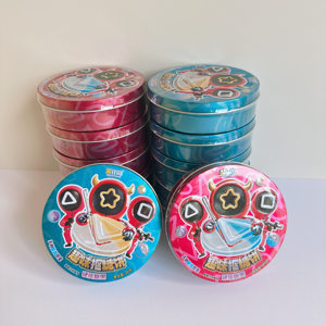
Meijiayuan iron box cutout sugar cake hard candy cutout game random pattern cartoon shape children's snack canned