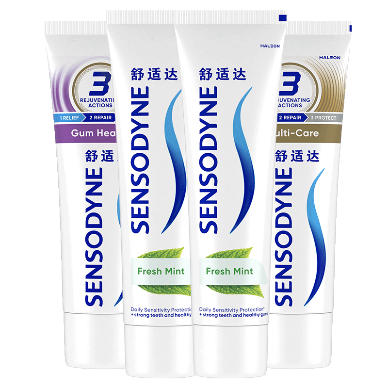 Comfortable anti -sensitive dental protection alliance 440g toothpaste fresh tone to clean the anti -gums home set genuine