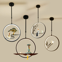 New Chinese-Style Zen Tea Room Pendant Light, Study Lamp, Dining Room Lamp, Hotel Lamp, Chinese-Style Corridor Lamp, Decorative Lamp, Staircase Lamp