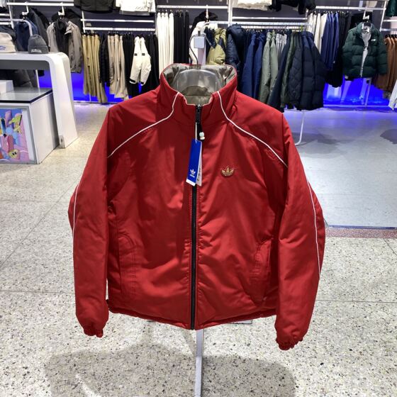 
Adidas Clover Cotton Clothing Men's 2025 New Year Double-Side Stand-Link Jacket Jacket KA0821KA0822