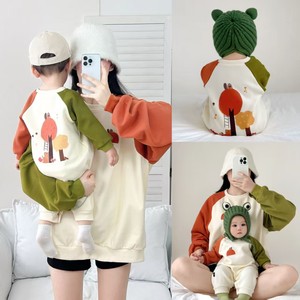 
Street blown up parent-child clothing sweatshirt family three or four autumn and winter style mother and daughter mother and daughter baby one hundred days old boy and girl clothing