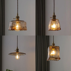 Japanese Retro Tea Room Brass Cafe Pendant Light Clothing Store Window Display Bed and Breakfast Restaurant Bedside Bar Track Pendant Light