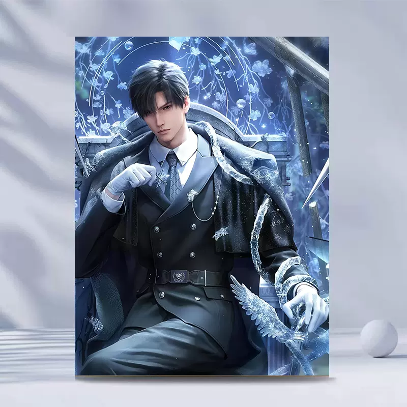 鬼灭之刃时透无一郎数字油画2025新款手工diy填色解压手绘油彩画