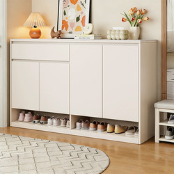 Solid Wood Rock Slab Shoe Cabinet for Home Entrance, 2026 New Popular Model, Multi-Layer Storage Cabinet, Integrated Wall-Mounted Entryway Cabinet