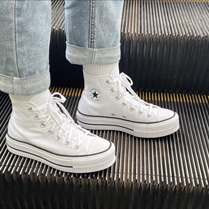 
CONVERSE All Star Lift summer women's classic thick-soled shoes canvas white shoes 560846C