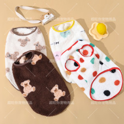 Dog Clothes Autumn and Winter 2026 New Style Fleece-Lined Thickened Warm Vest for Small and Large Dogs Pet Corgi Bichon