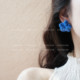 Youjuclub-warm winter love ~ color wool flower blossoms cute winter plush earrings mosquito coil plate ear clip female
