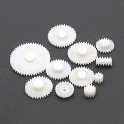Selected 11 Types of Plastic Gear Accessories, Toys, Motor Gear Kits, Science and Technology Small-Scale Gear Projects, Small Inventions