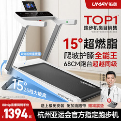 Youmei U4Pro Treadmill Is a Small Foldable Smart Walking Machine for Home Use, Gym Silent Indoor Climbing Machine
