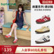 Hot wind mochi moral training shoes 2025 winter new popular red sneakers sports casual shoes thin sole women's shoes