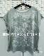 Summer women's large size light green round neck pullover short-sleeved butterfly printed T-shirt 1092
