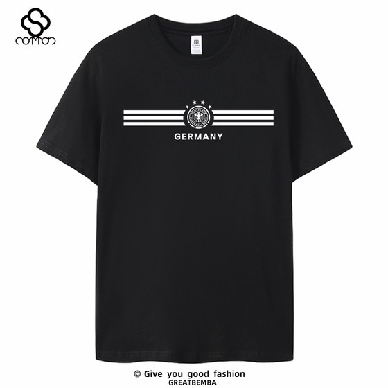 
Summer World Cup German team football short-sleeved German team T-shirt short-sleeved German men's football casual sports large size