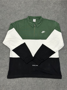 
Nike Nike men's sports casual loose lapel comfortable splicing polo pullover long-sleeved T-shirt FB7798-323