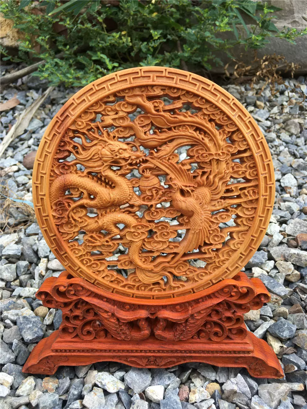 高木大宇　彫刻額　闲是宝 高木大宇彫刻額闲是宝