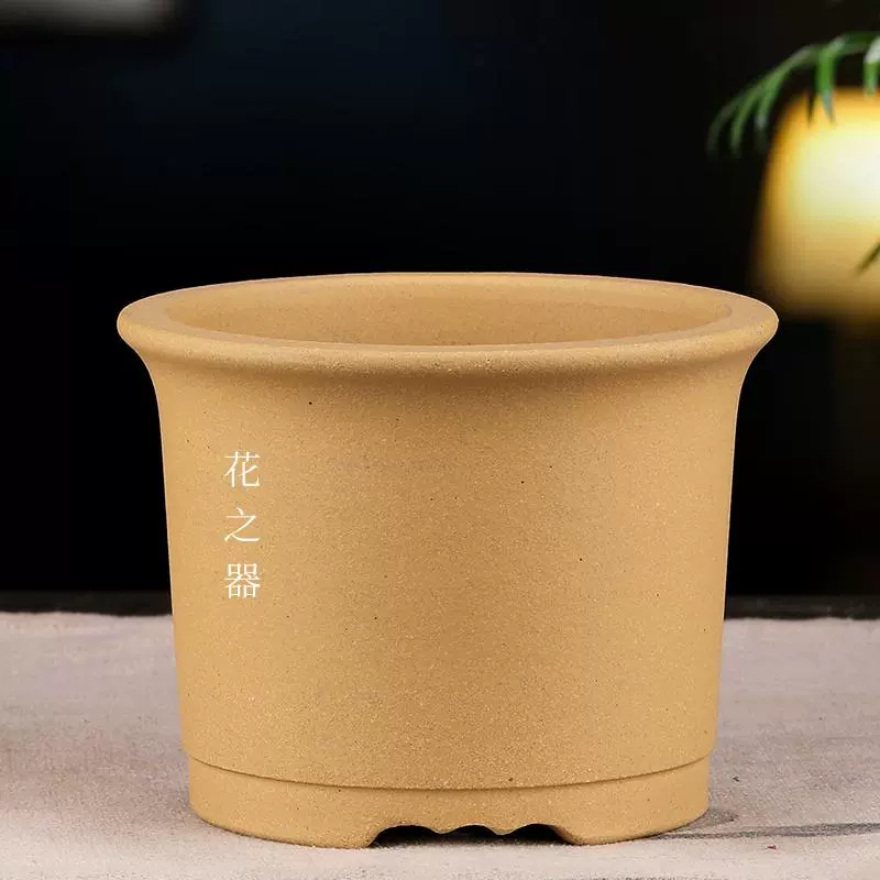 宜兴精品紫砂花盆多肉特价小型花盆圆形手工盆景盆菖蒲花盆包邮