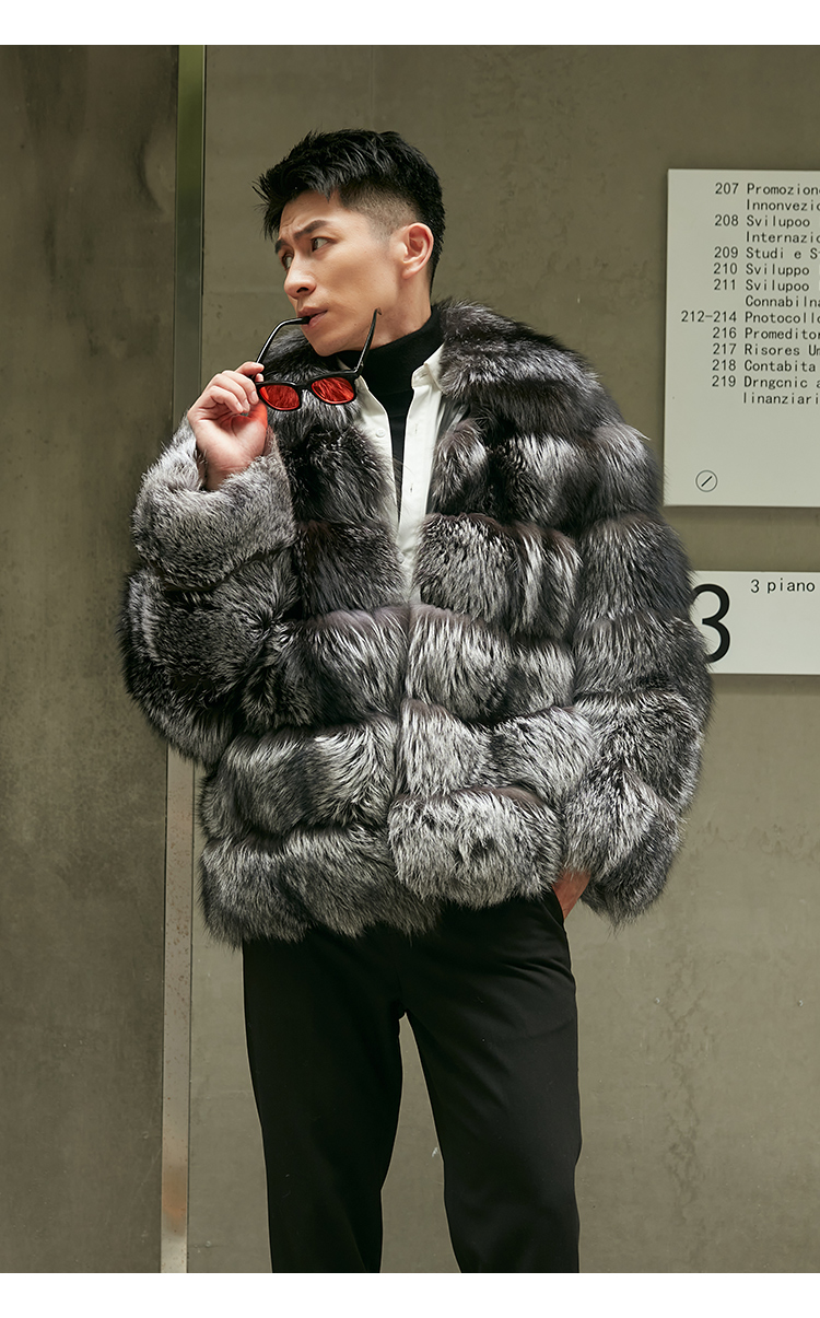 美品　シルバーフォックス　毛皮のコート　David green 美品 シルバーフォックス 毛皮のコート David green