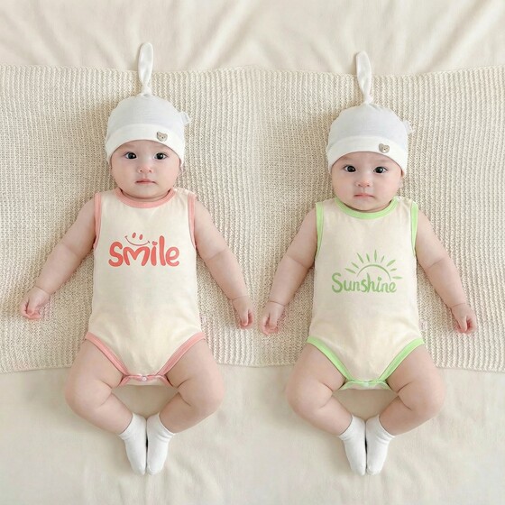 Baby clothes Summer wrap fart female treasure men's thin sacred habo climbing Modal vest newborn bag hip clothes